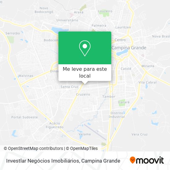 Investlar Negócios Imobiliários mapa