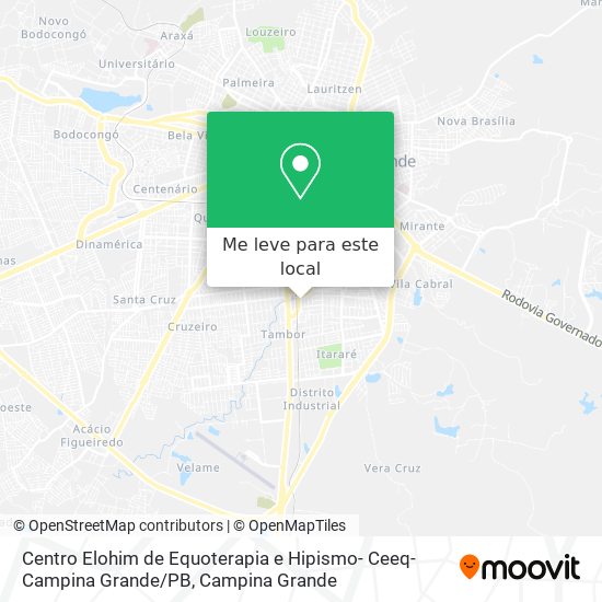 Centro Elohim de Equoterapia e Hipismo- Ceeq- Campina Grande / PB mapa