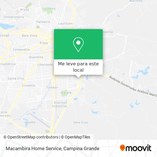 Macambira Home Service mapa