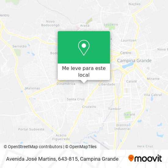 Avenida José Martins, 643-815 mapa