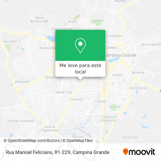 Rua Manoel Felíciano, 91-229 mapa
