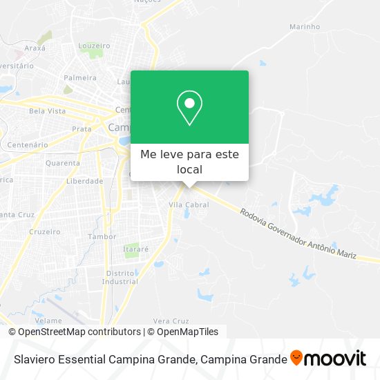 Slaviero Essential Campina Grande mapa