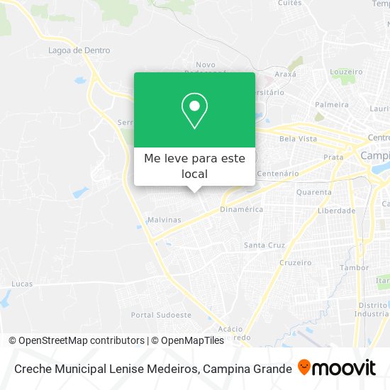 Creche Municipal Lenise Medeiros mapa
