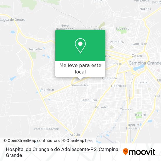 Hospital da Criança e do Adolescente-PS mapa
