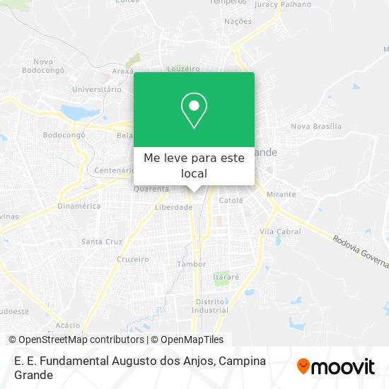 E. E. Fundamental Augusto dos Anjos mapa