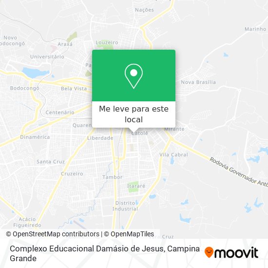 Complexo Educacional Damásio de Jesus mapa