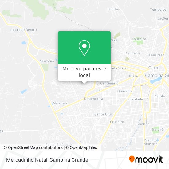 Mercadinho Natal mapa