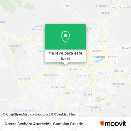 Nossa Senhora Aparecida mapa