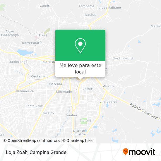 Loja Zoah mapa