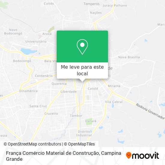França Comércio Material de Construção mapa