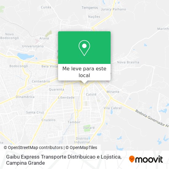 Gaibu Express Transporte Distribuicao e Lojistica mapa