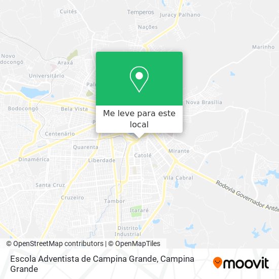 Escola Adventista de Campina Grande mapa