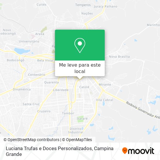 Luciana Trufas e Doces Personalizados mapa