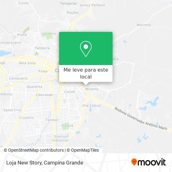 Loja New Story mapa