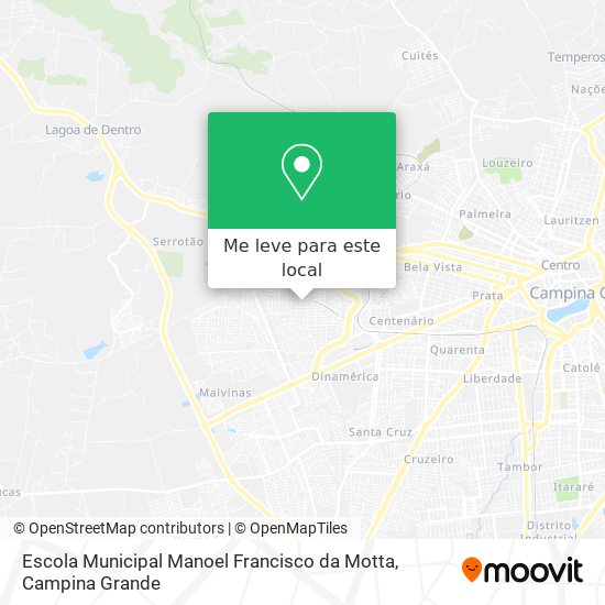 Escola Municipal Manoel Francisco da Motta mapa