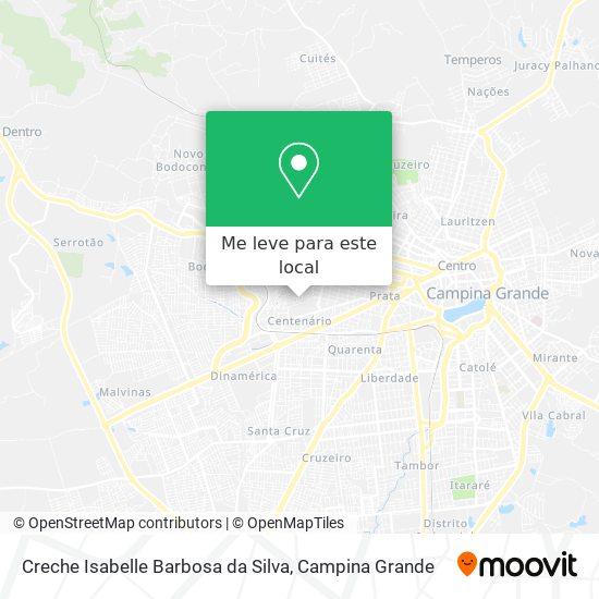 Creche Isabelle Barbosa da Silva mapa