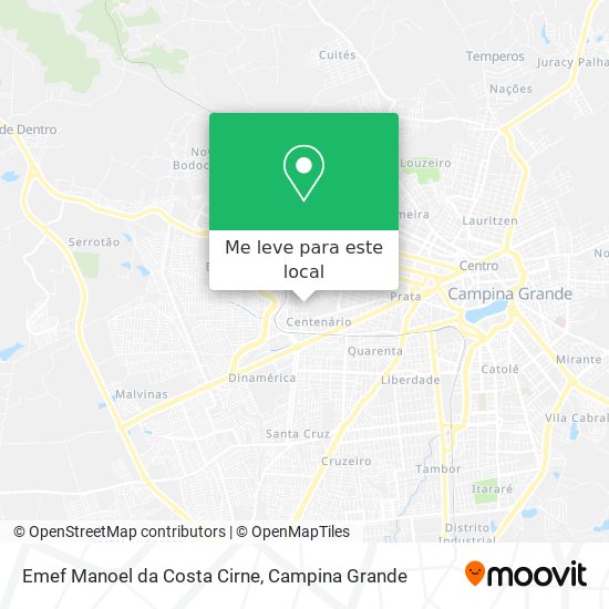 Emef Manoel da Costa Cirne mapa