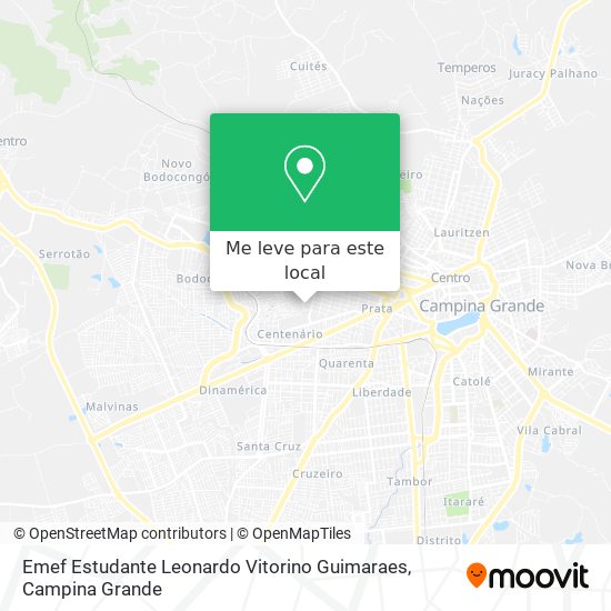 Emef Estudante Leonardo Vitorino Guimaraes mapa
