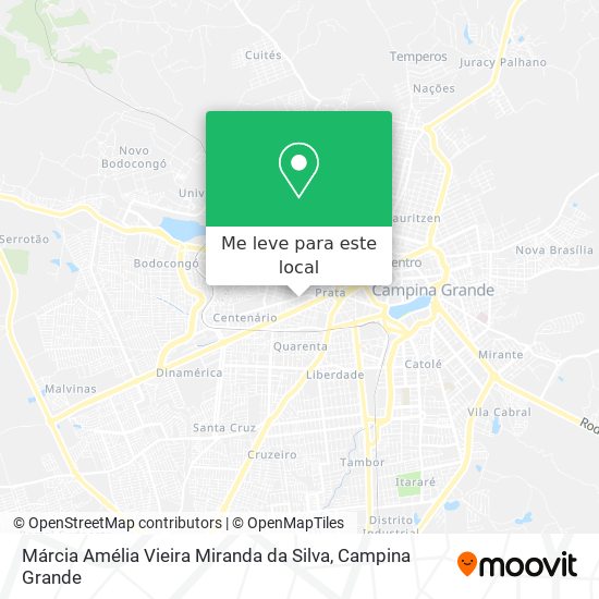 Márcia Amélia Vieira Miranda da Silva mapa