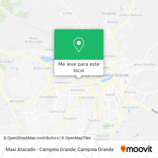 Maxi Atacado - Campina Grande mapa