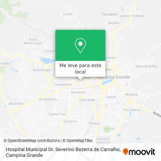 Hospital Municipal Dr. Severino Bezerra de Carvalho mapa