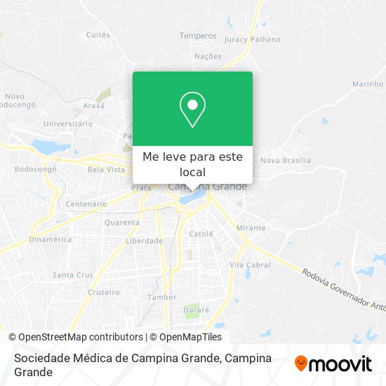 Sociedade Médica de Campina Grande mapa