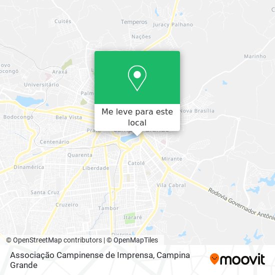 Associação Campinense de Imprensa mapa