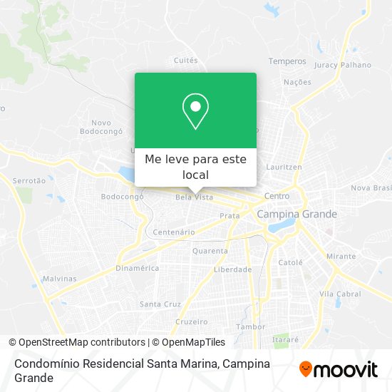Condomínio Residencial Santa Marina mapa