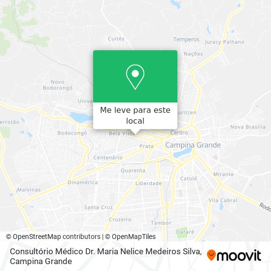 Consultório Médico Dr. Maria Nelice Medeiros Silva mapa