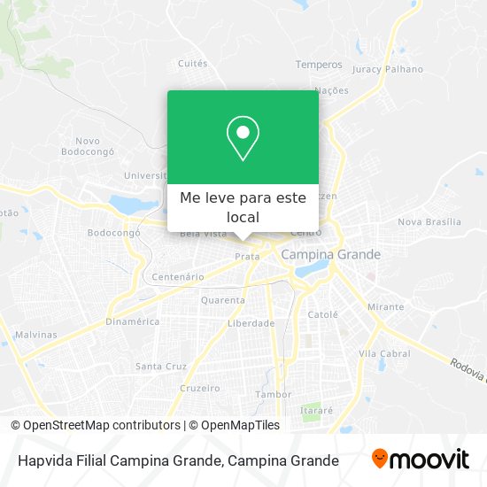 Hapvida Filial Campina Grande mapa