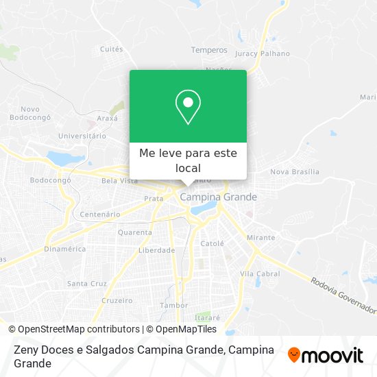 Zeny Doces e Salgados Campina Grande mapa