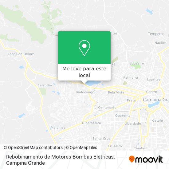 Rebobinamento de Motores Bombas Elétricas mapa