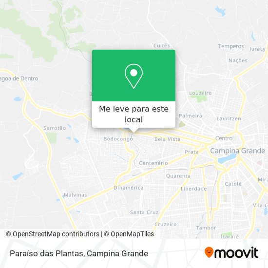 Paraíso das Plantas mapa