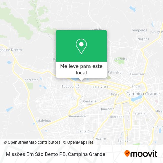 Missões Em São Bento PB mapa