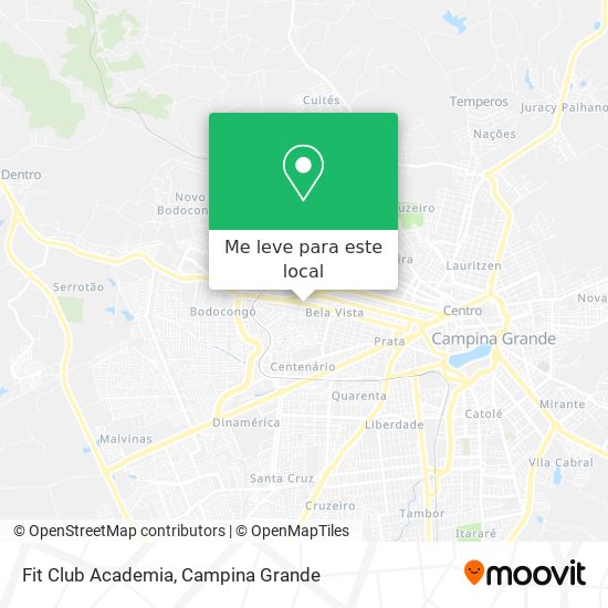 Fit Club Academia mapa