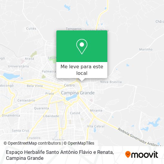 Espaço Herbalife Santo Antônio Flávio e Renata mapa