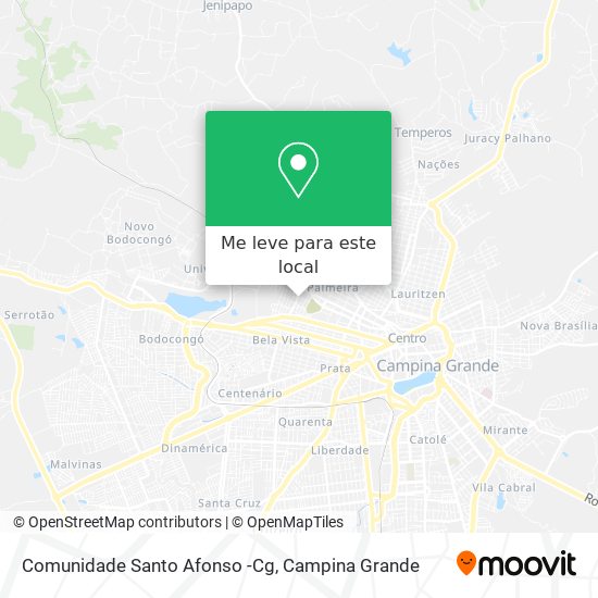 Comunidade Santo Afonso -Cg mapa