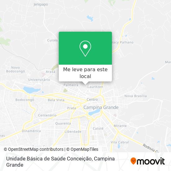 Unidade Básica de Saúde Conceição mapa
