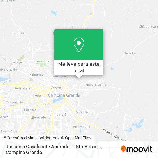Jussania Cavalcante Andrade - - Sto Antônio mapa