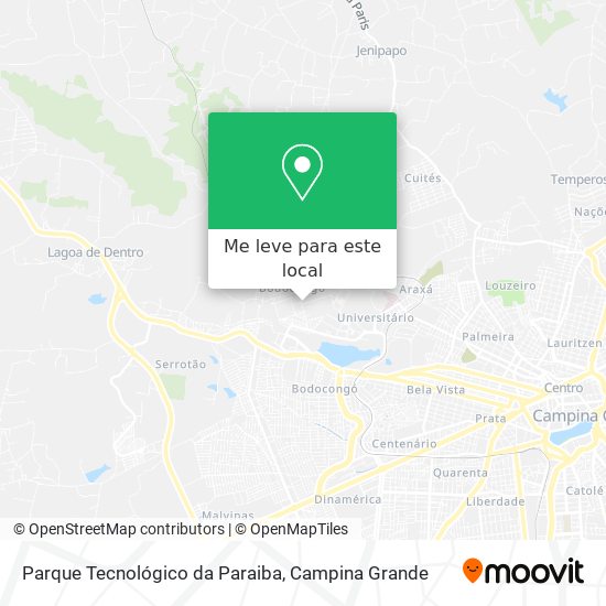 Parque Tecnológico da Paraiba mapa