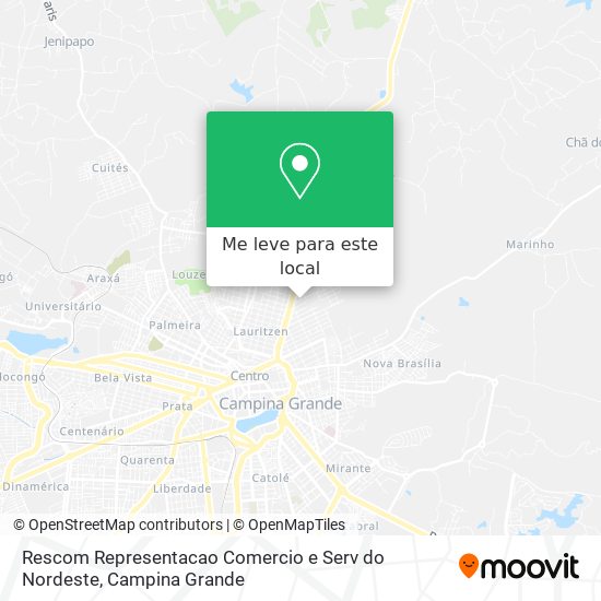 Rescom Representacao Comercio e Serv do Nordeste mapa