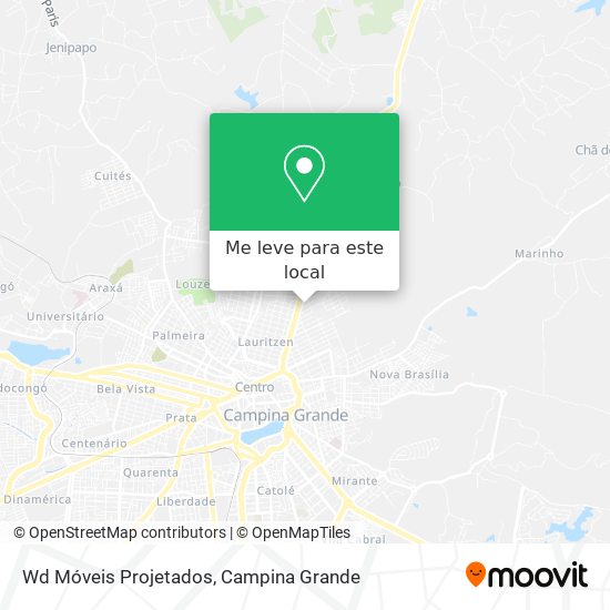 Wd Móveis Projetados mapa