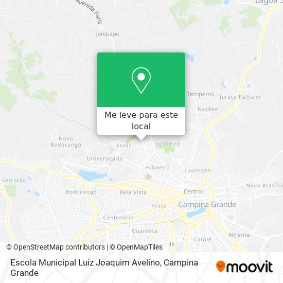 Escola Municipal Luiz Joaquim Avelino mapa