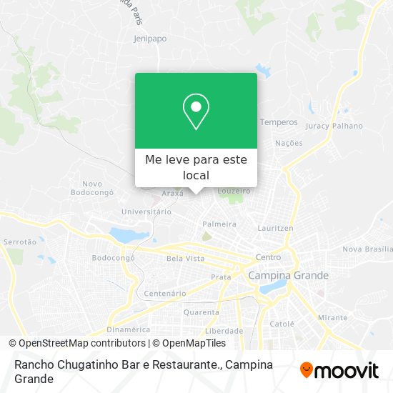 Rancho Chugatinho Bar e Restaurante. mapa