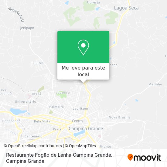 Restaurante Fogão de Lenha-Campina Grande mapa