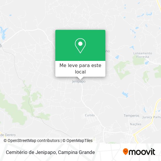 Cemitério de Jenipapo mapa