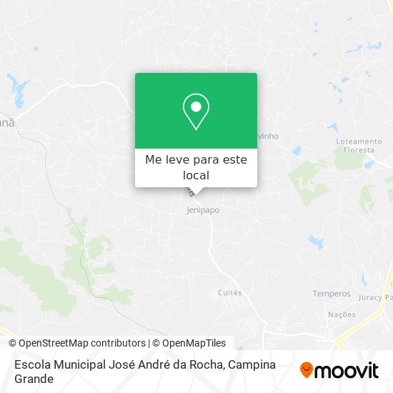 Escola Municipal José André da Rocha mapa
