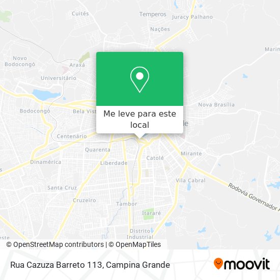 Rua Cazuza Barreto 113 mapa