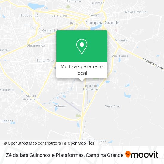 Zé da Iara Guinchos e Plataformas mapa