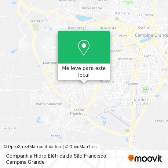 Companhia Hidro Elétrica do São Francisco mapa